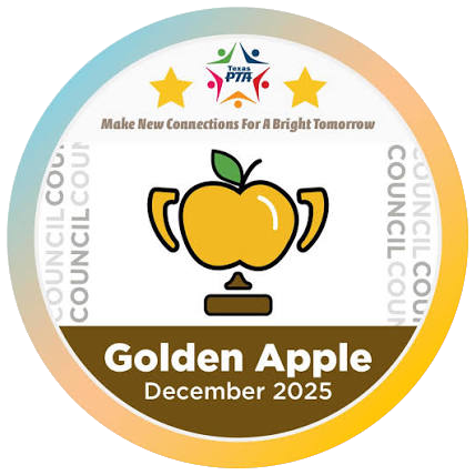 Texas PTA Golden Apple emblem