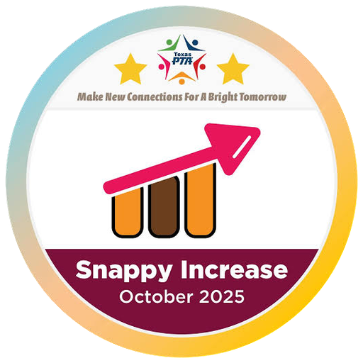 Texas PTA Snappy Increase emblem